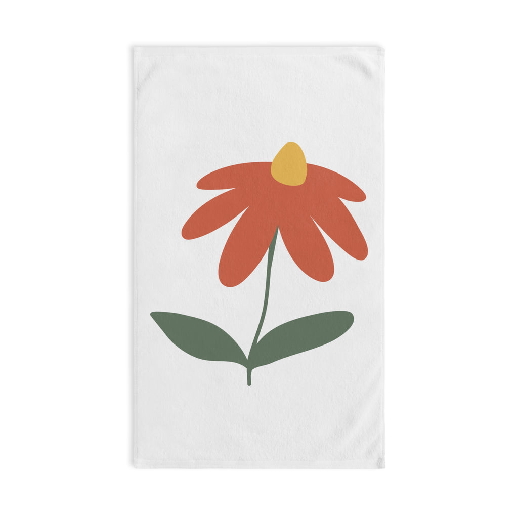 Floral Minimalist Hand Towel — Red Daisy Kitchen & Bath Accent