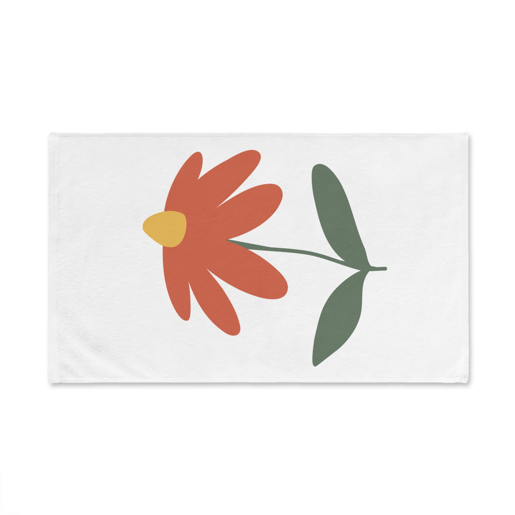 Floral Minimalist Hand Towel — Red Daisy Kitchen & Bath Accent