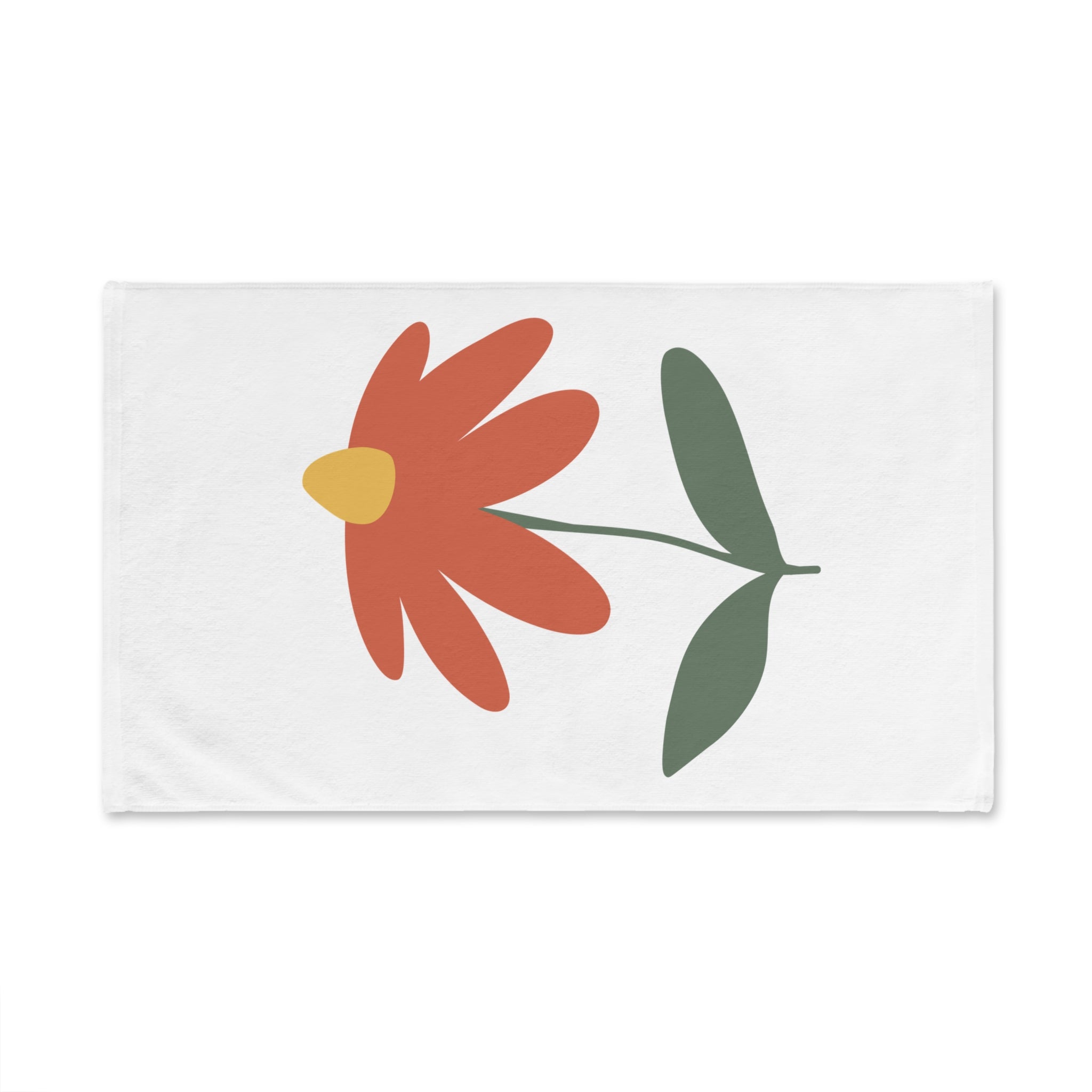 Floral Minimalist Hand Towel — Red Daisy Kitchen & Bath Accent